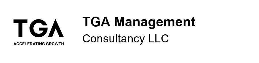 TGA logo with TGA Management above Consultancy LLC in black PNG